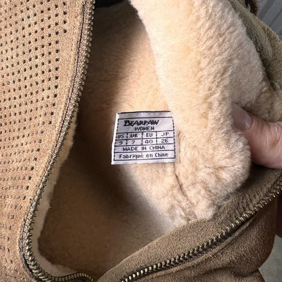 BEARPAW Boots TRACY Suede Leather Sz9 Knee-High Boot w/ NeverWet water resistant - Picture 6 of 8